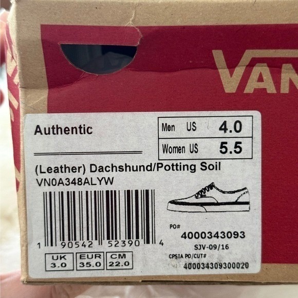 Vans Authentic Leather Sneakers Womens Size‎ 5.5 NEW Brown - Picture 8 of 8